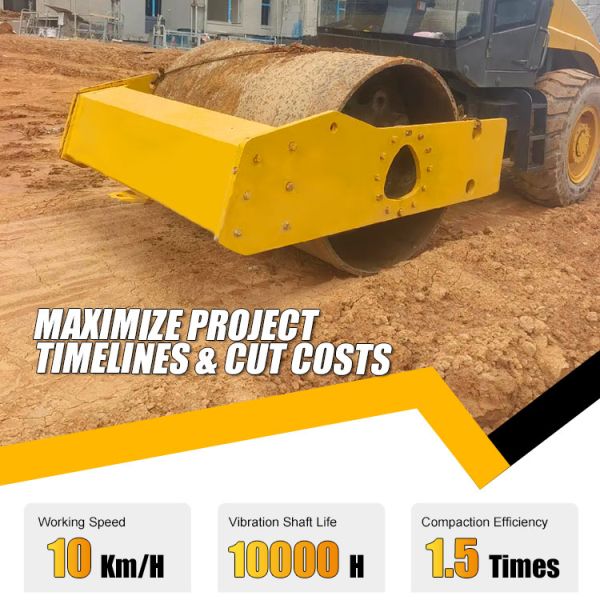 10 Ton Vibratory Road Roller with Hydraulic Features Small Road Roller Compactors Machine