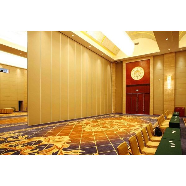 Hotel Acoustic Rolling Operable Partition Walls With Sliding Door