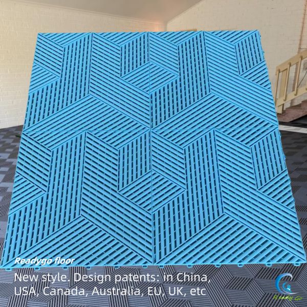 Buy 18mm Rib Surface Interlocking Garage Flooring Easy Cleaning at wholesale prices