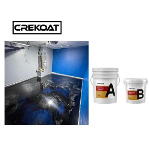 Commercial Grade Epoxy Resin Floor Coating Non Toxic Gray Metallic Epoxy Floor