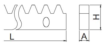 Zinc Plated Sliding Gate Gear Rack With Bolts M4 M6 Steel Or Nylon