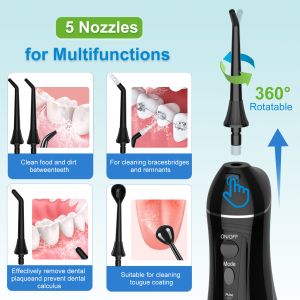 CE Rechargeable Dental Care Water Flosser Electric Tooth Punch with IPX7