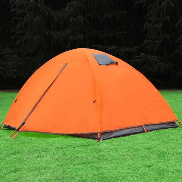 Buy Aluminum Alloy Pole Camping Tent Double Layer Double Door Family Canopy Tent(HT6021) at wholesale prices