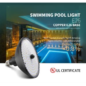 1700LM E26 Joint Led Swimming Pool Lights Par56 SMD2835 UL FCC