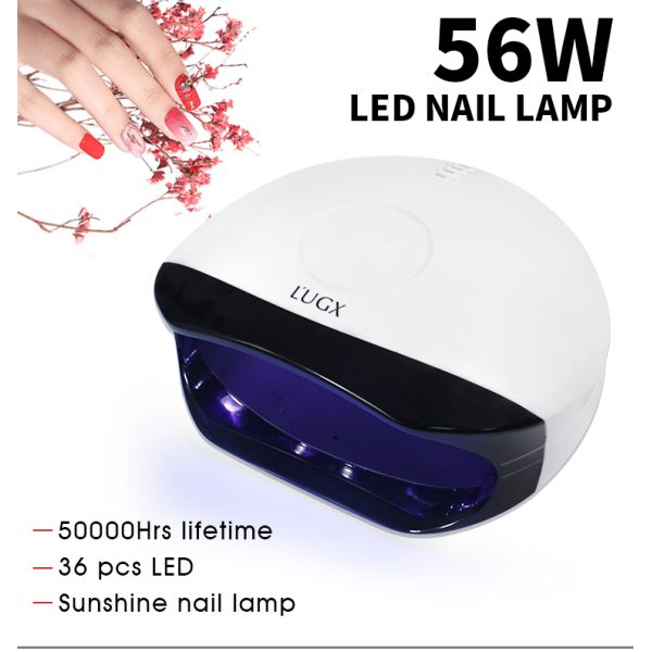 UV LED Nail Lamp, 56W Gel Curing Nail Polish UV Nail Light, finger nail dryer
