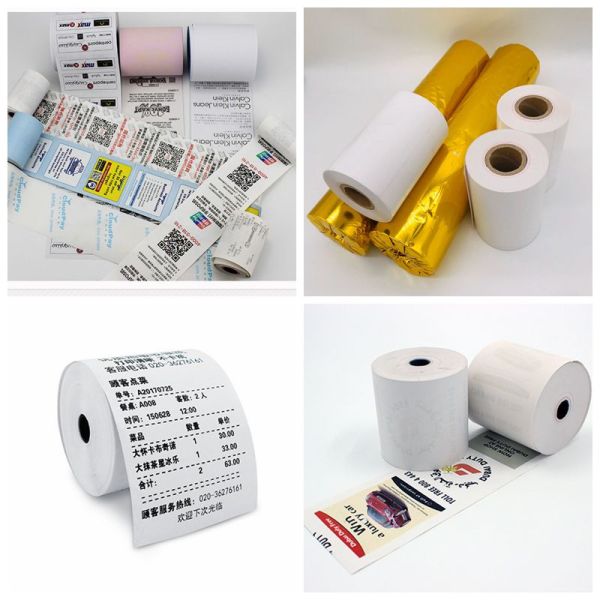 Ink Free Printing Supermarket Receipt Thermal Receipt Paper 55gsm