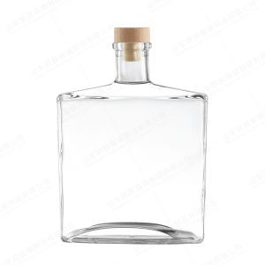 Glass Decanter 750ml For Whiskey And Juice OEM ODM With Rubber Stopper