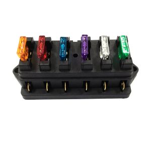 China 6 Way Transparent Dust Cover 6 Socket Fuse Box RV Circuit Modified on sale