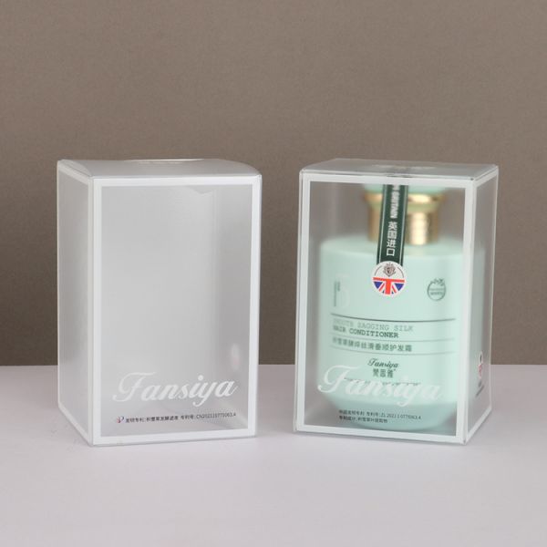 Custom Printed Cosmetic Frosted Transparent Plastic Box Skin Care PP Folding Box Packaging
