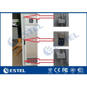 Galvanized Steel 19" Rack IP55 Outdoor Electronics Cabinet