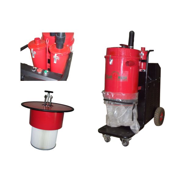 Buy Strong Vacuum Pressure concrete Dust Extractor With Washable Pocket Filter at wholesale prices