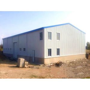 Commercial Steel Frame Storage Shed With Mezzanine