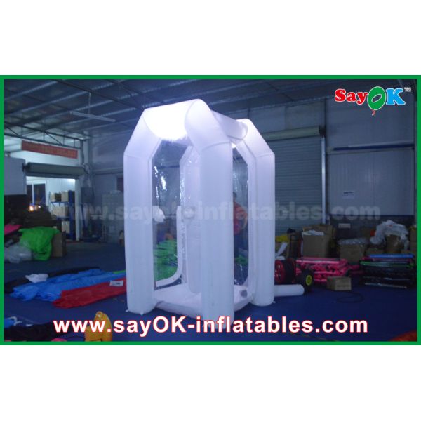 Your Own Logo 1.5mLX2mWX 2.5mH Inflatable Money Booth With Oxford Cloth For Event