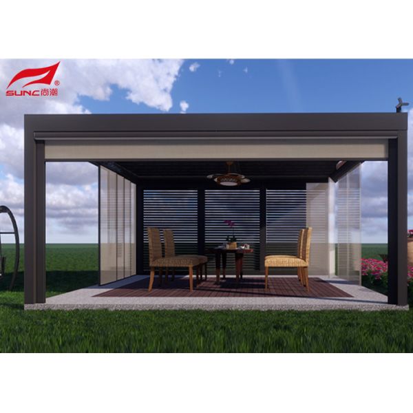 Buy Outdoor Garden Pergola With SS Grade 304 and All Stainless Steel Customized Aluminium Frame at wholesale prices