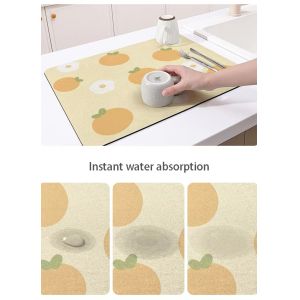 Kitchen Absorbent Mat for Dustproof and Mould Proof Function in Custom Rectangle