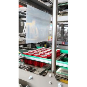 ODM Automated Shrink Wrap Machines For Canned Bottles 80packs/minute