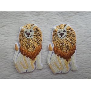 Cute Animal Figure Colorful Silk Embroidered Patches Melt - Adhesive On Backing