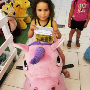 Quality Hansel amusement park game machine walking plush animal toy car for sale