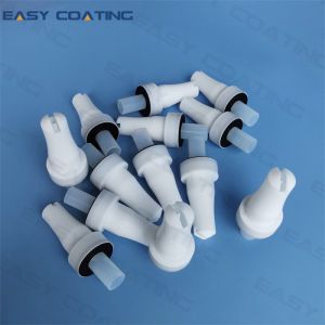 China PTFE material powder coating accessories OPTI 2F flat jet nozzle complete