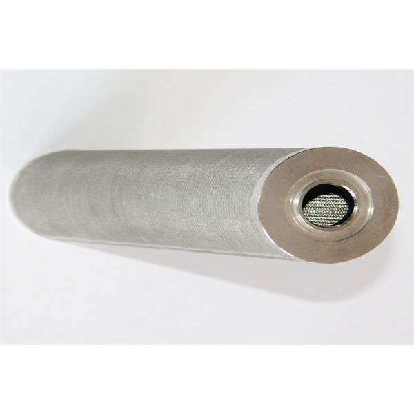 Silver Cylindrical Sintered Metal Filter 304 316 316 L Corrosion Resistance