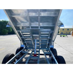 10x6 Hydraulic Tipper Trailers Durable Galvanized Cage Trailer Compact
