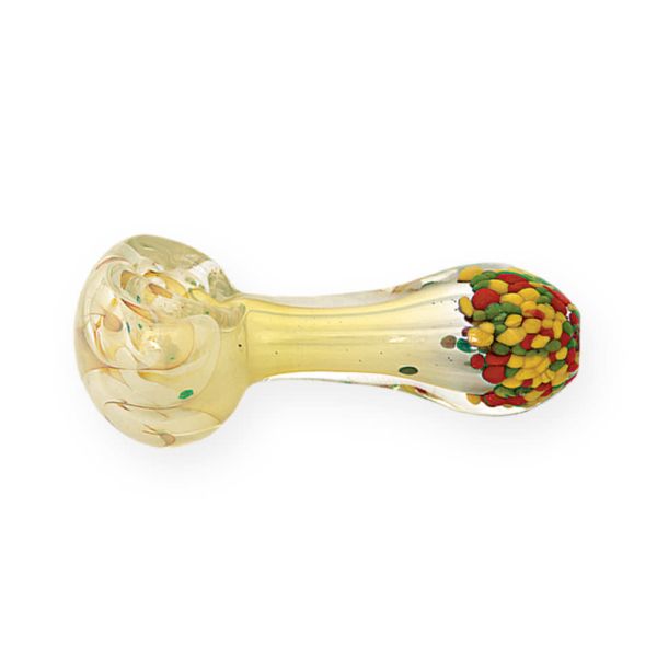 Buy 105g Hand Heady Glass Pipes Pyrex Spoon Bongs Oil Burners Nail Smoking Pipe 4.0inches at wholesale prices