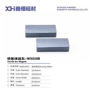 Quality Segments Of Finely Polished Permanent Magnet Ferrite Used In Inverter Motors W5019B for sale