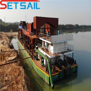 Quality Rexroth Hydraulic Control System Diesel Engine Cutter Suction Dredger for River Sand for sale