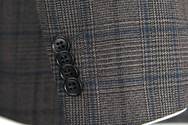 Stylish Designs Mens Slim Fit Suit Blazer Adults Office Worker Dark Grey Check