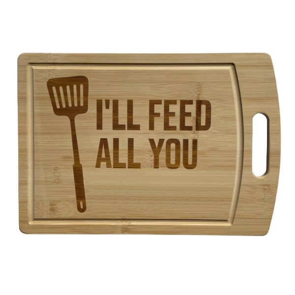 Buy Personalized 28x20cm Non Toxic Bamboo Cutting Board Hanging With Sink at wholesale prices