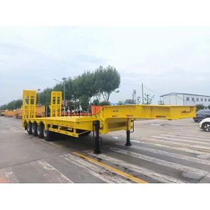Customization Lowbed Gooseneck Excavator Transport Heavy Duty 50t-80t Semi