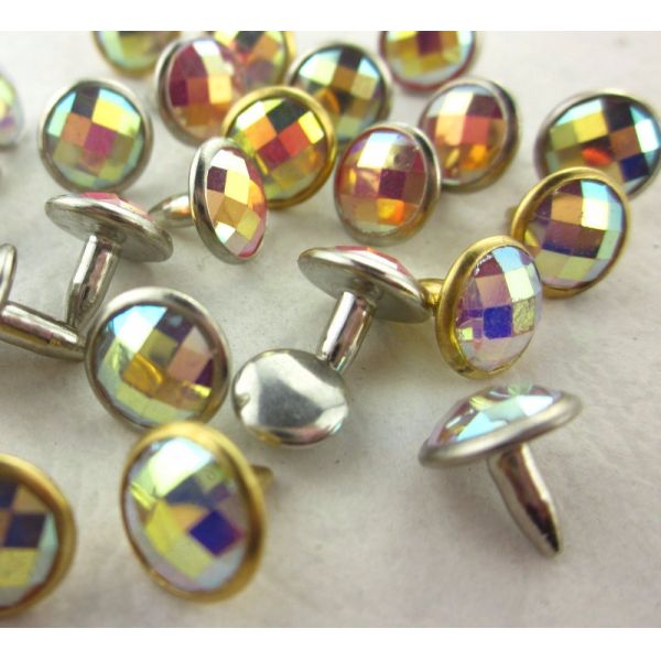 2021 wholesale decoration 8mm garment rivet crystal rhinestone jeans rivet for shoes handbag leather belt