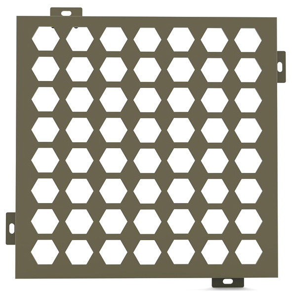 Buy Anti-UV Durable Perforated Aluminum Cladding Panels For Curtain Wall Or Ceiling Decoration at wholesale prices