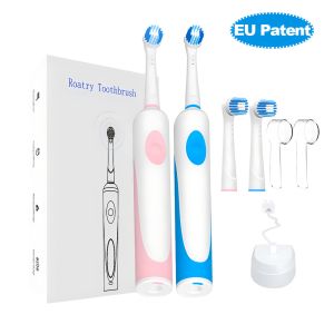 360 Rotating Electric Toothbrush Rechargeable EU-Patent Toothbrush With Round