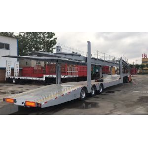 6/8/10 Car Transport Semi-Trailer Truck Transport Trailer with Jost E100 Landing