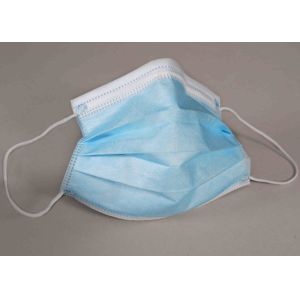 High Breathability Surgeon Face Mask , Disposable Hospital Masks Foldable