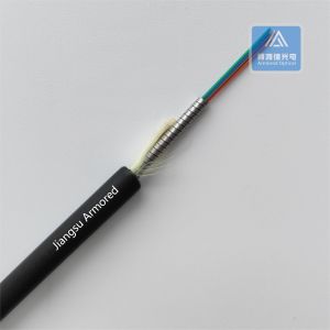 4 Cores SM FTTA Spiral Armored Fiber Cable 7.0mm Black LSZH FTTH CPRI Armored