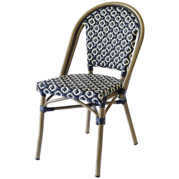 Buy UV Resistance 1.5mm Aluminum Bistro Style Dining Chairs at wholesale prices