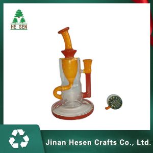 Irregular Tobacco 8 Inch SGS Water Pipes Glass Bongs