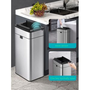 50l Smart Kitchen Trash Can Self Seal Auto Bag Change Trash Can with Odor Filter