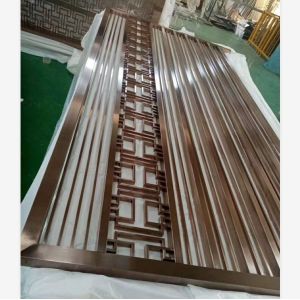 Laser Cut Metal Furniture Movable Screen Room Divider Partition