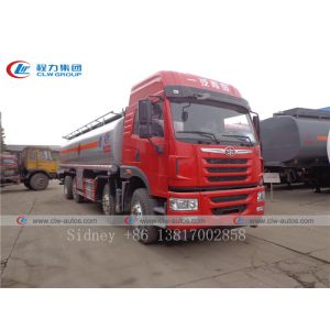 FAW 8X4 30000L Fuel Delivery Tank Truck With Flow Meter