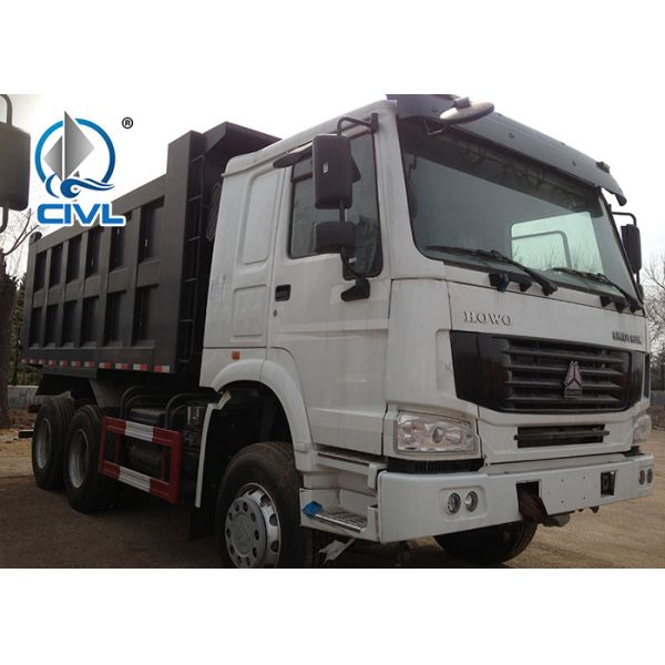 Sinotruk HOWO7 Red 336 Hp New Diesel Fuel Type Dump Truck With Q345 Steel Heavy Tipper