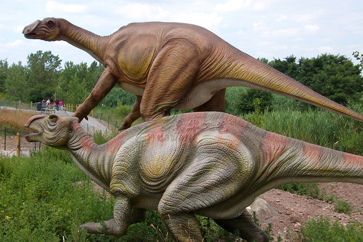 Electric Remote Control Walking Animatronic Dinosaur For The Stage Show