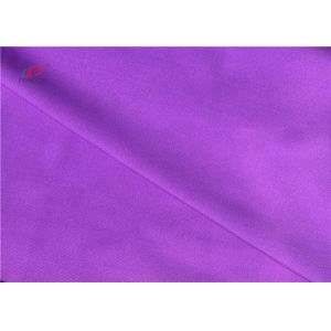 Plain Dyed Shiny Colours Polyester Spandex Fabric , Warp Knitted Fabric