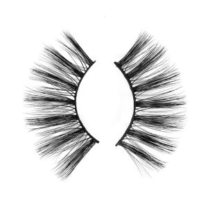 Wispy Natural Silk Lashes , Synthetic Fiber Full Strip Lashes