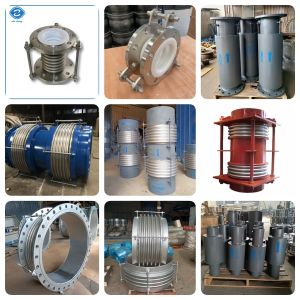 Flanged Expansion Bellows Rubber Wastewater Waste Gas Round Head Flanged Bellows