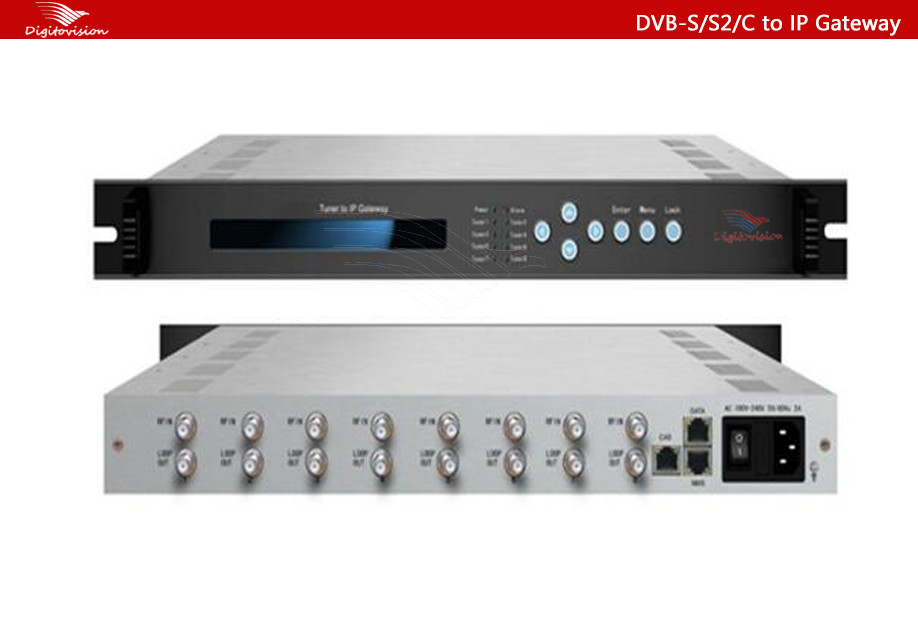 DVB-S/S2/C to IP Gateway