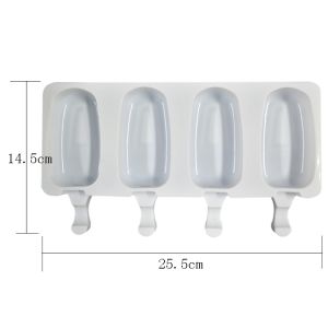 Silicone DIY Popsicle Ice Cream Mold Maker Reusable Handmade Customized