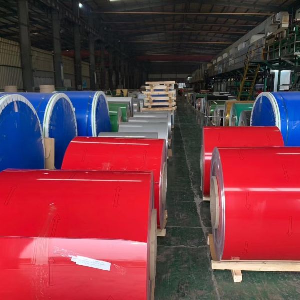 Coating Thickness PVDF 25 Micron 1050 1060 Aluminum Coil Stock 3mm 5mm